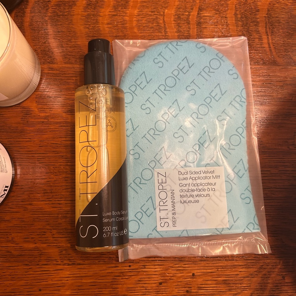 NEW St Tropez self tan body serum with mitt